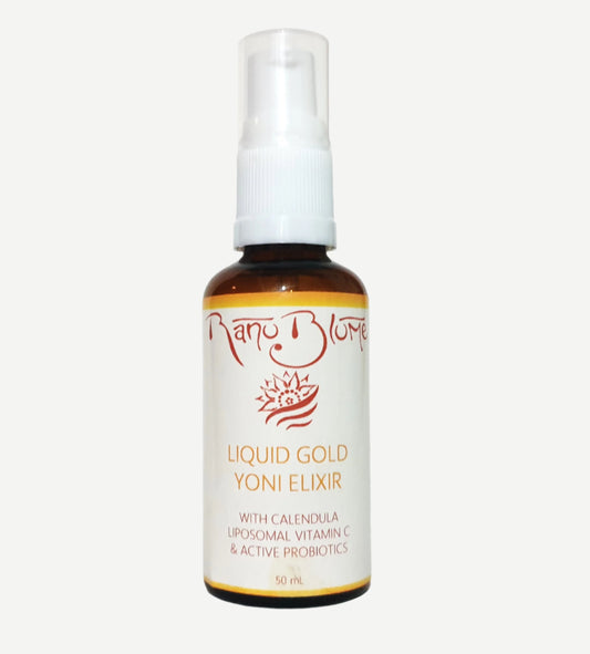 Liquid Gold Yoni Elixir with Calendula, Liposomal Vitamin C & Active Probiotics
